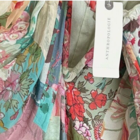 Brand New By Anthropologie Chiffon Smock Midi Dress - Picture 11 of 14